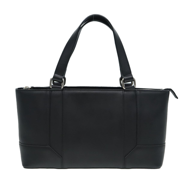 BURBERRY Hand Bag Leather Black Silver Auth bs17557 - Picture 13 of 16